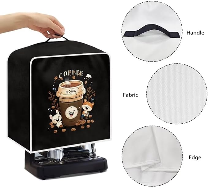 Mumeson Coffee Cup Coffee Maker Cover Blender Dust Cover, Coffee Machine - Image 5