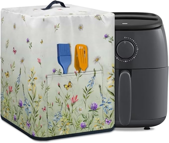 Air Fryer Cover Kitchen Appliance Cover Stain Resistant Washable Protective by NETILGEN