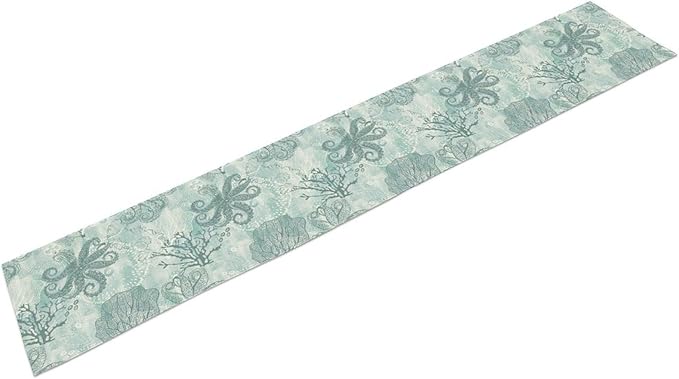 Coastal Sea Shell Starfish Table Runner Summer Ocean Beach Table Runner - Image 7