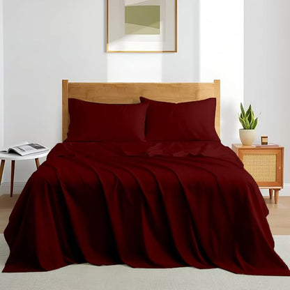 Deep Pocket King Sheets Set by SHREEM+LINEN