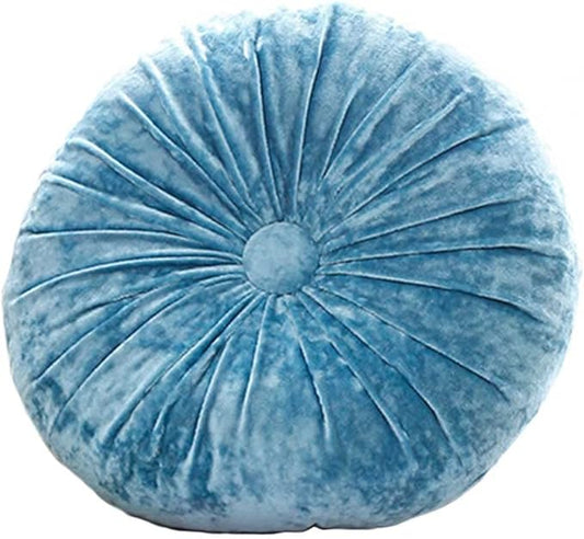 S_SSOY Round Throw Pillow for Couch Pumpkin Velvet Decorative Small Floor by S_SSOY