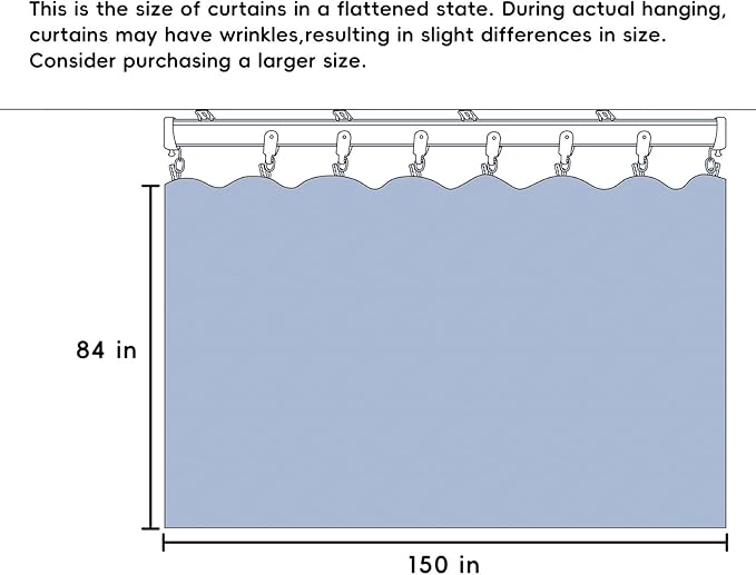 Room Divider Curtains Total Blackout Privacy Curtain Panel Room Thermal - Image 7