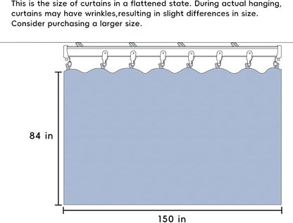 Room Divider Curtains Total Blackout Privacy Curtain Panel Room Thermal - Image 7
