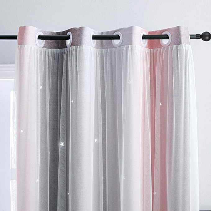 FANLI Ombre Rainbow Blackout Curtains - Image 3