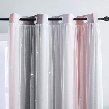 FANLI Ombre Rainbow Blackout Curtains - Image 3
