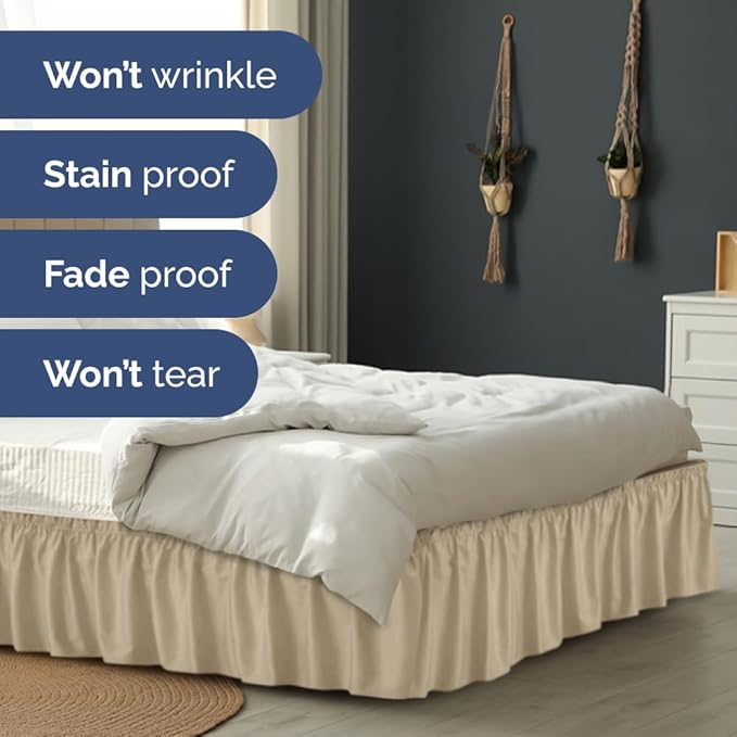 Wrap Around Dust Ruffle Bed Skirt - Image 5