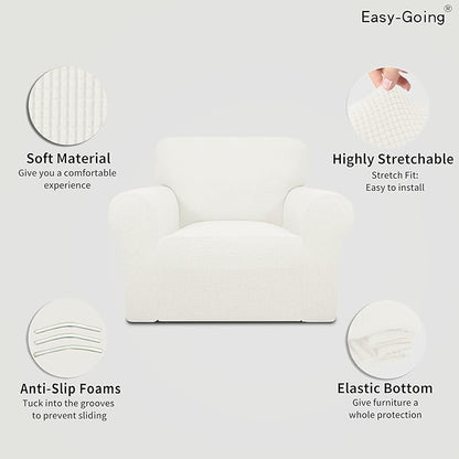 Easy-Going Stretch Oversized Chair Sofa Slipcover 1-Piece Couch Sofa Cover - Image 4