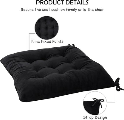 6 Pack Square Seat Cushion Chair Pads - Image 4