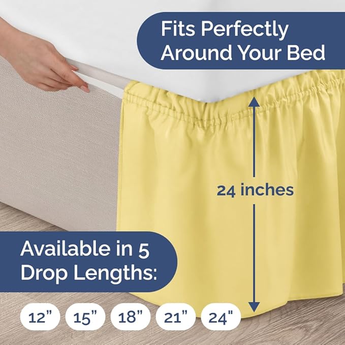 Wrap Around Dust Ruffle Bed Skirt - Image 4