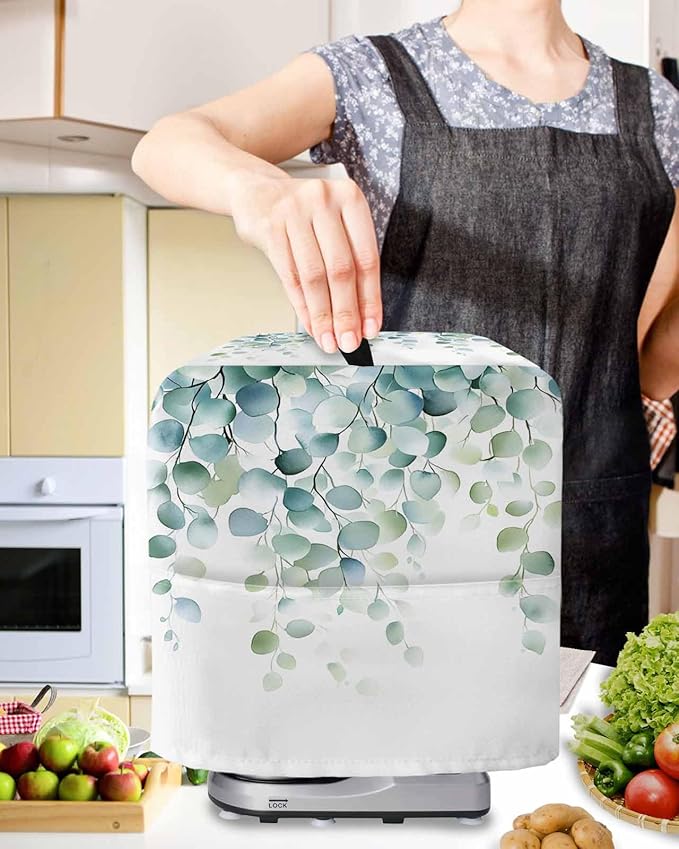 Eucalyptus Leaves Stand Mixer Dust Cover - Image 2