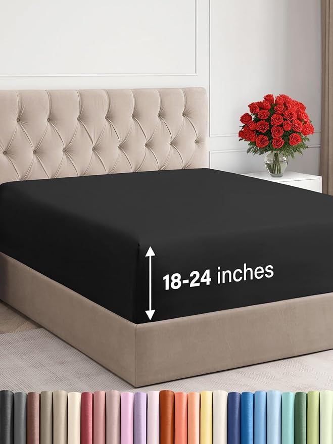 Extra Deep Cal King Fitted Sheet by CGKUnlimited
