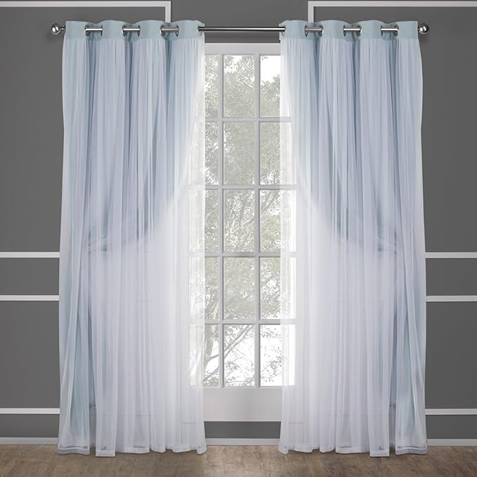 TOWN & COUNTRY LUXE Talia Double Layer Indoor Curtains, Sheer and Room - Image 2