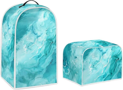 Marble Dust Cover Set Washable Coffee Maker Appliance Blender Covers Bread by Pointodoor
