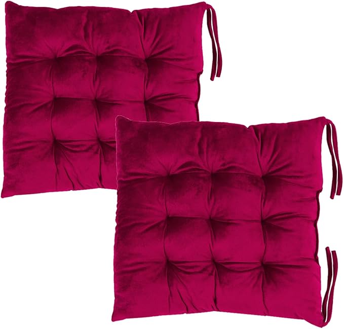 2 Pack Square Seat Cushion Chair Pads by MissSoul