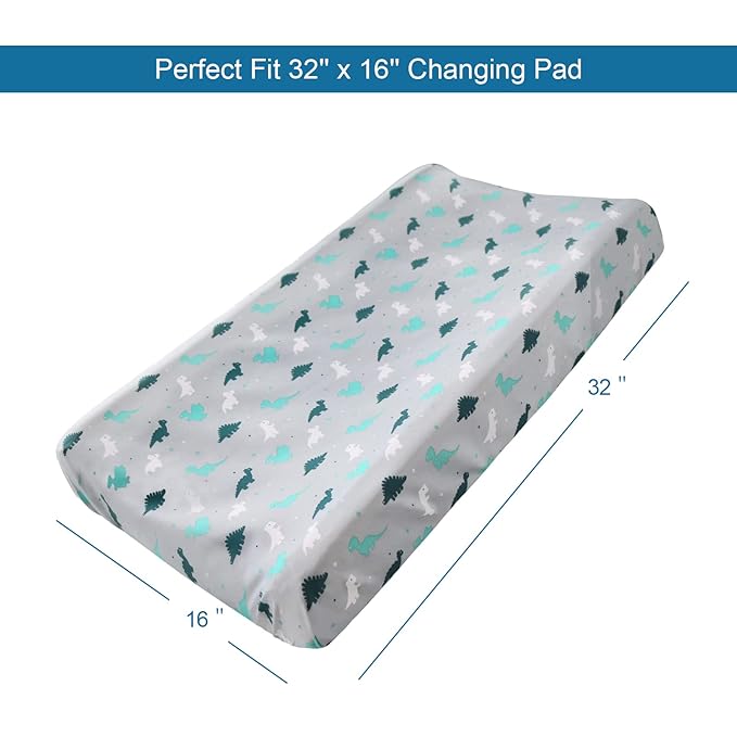 Changing Pad Cover for Boys Girls 2 Pack, Comfy & Breathable Changing Table - Image 6