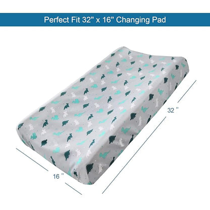 Changing Pad Cover for Boys Girls 2 Pack, Comfy & Breathable Changing Table - Image 6