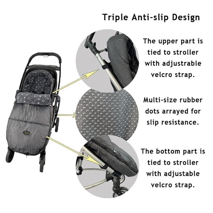 CozyMe Stroller Footmuff, Stroller Hooded Blanket - Image 3