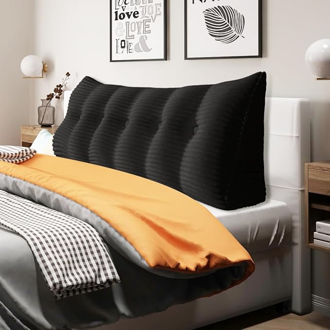 11 lbs Thickened Headboard Pillow Wedge Pillow Headboard Reading Pillow Bed by Rucener