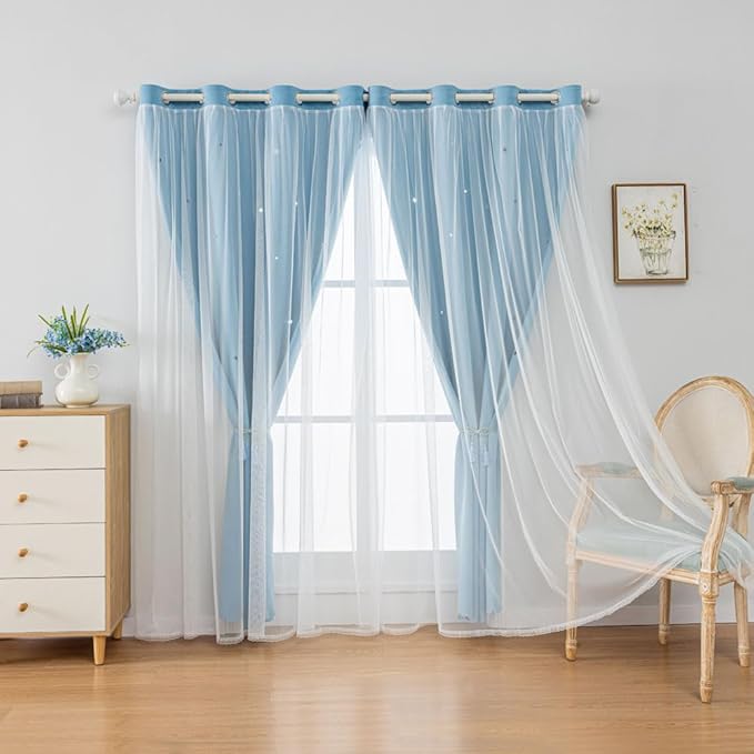 FANLI 2 Panels Star Blackout Curtains - Image 5