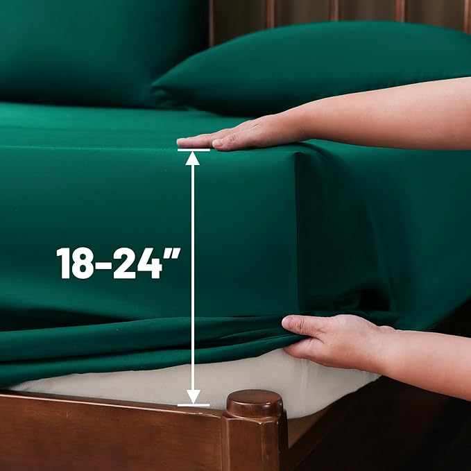 Extra Deep Pocket King Sheets 18-24 Inch 1000 Thread Count 100% Egyptian Cotton - Image 5