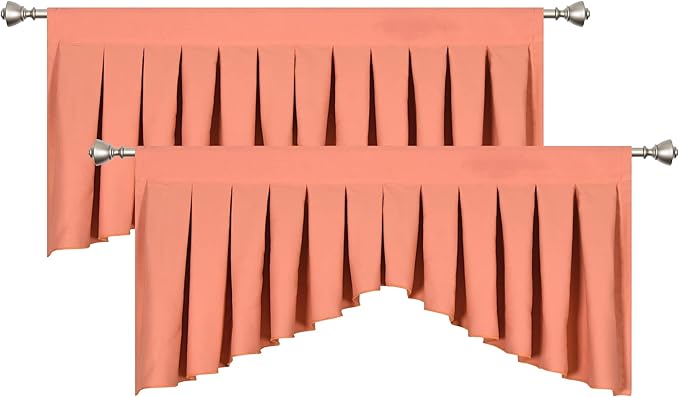 Blackout Window Valance for Kitchen/Bedroom Privacy Decorative Rod Pocket - Image 3