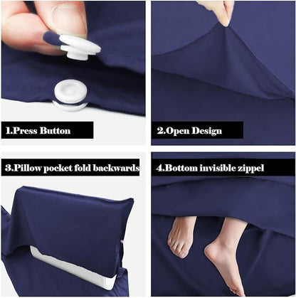 Sleeping Bag Liner, Travel Sheet & Adult Sleep Sack, Camping Sheets Travel - Image 3