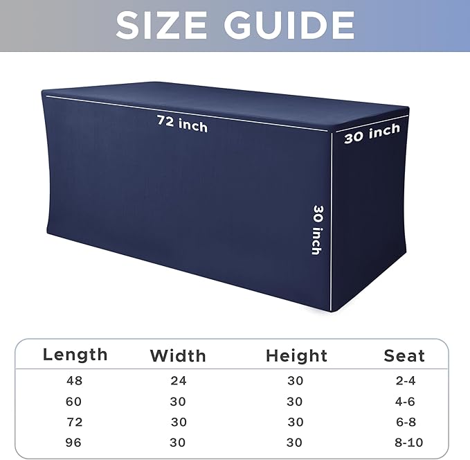 Nasitos Fitted Table Covers Stretch Spandex - Image 7