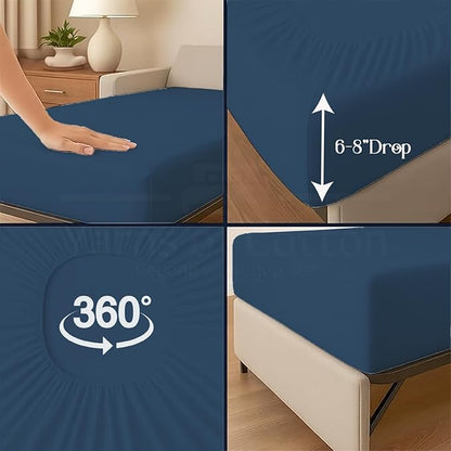 Sleeper Sofa 4 Piece Bed Sheet Set Premium Quality 100% Cotton 500 Thread Count - Image 9