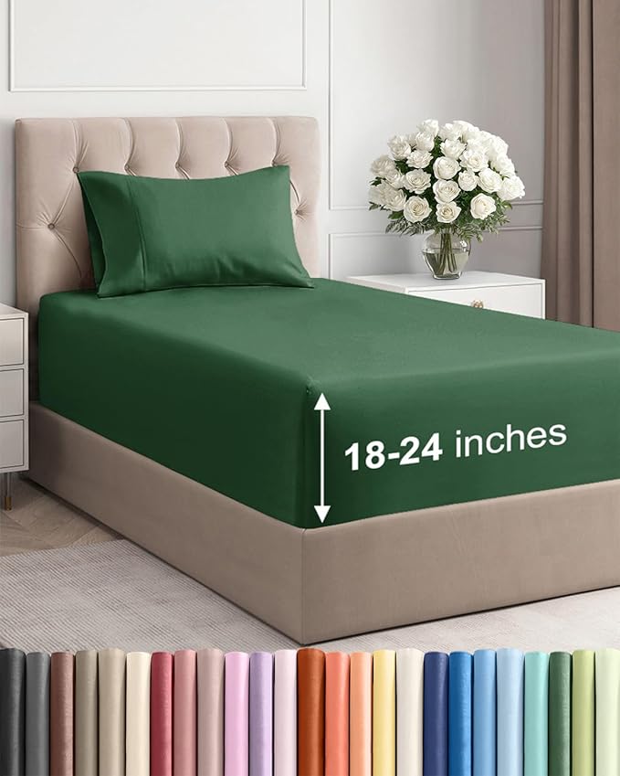 Extra Deep Pocket Twin XL Sheets by CGKUnlimited