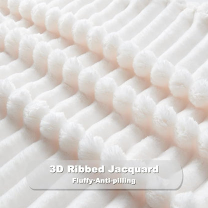 NEWCOSPLAY Super Soft Throw Blanket Ivory Premium Silky Flannel Fleece 3D - Image 7