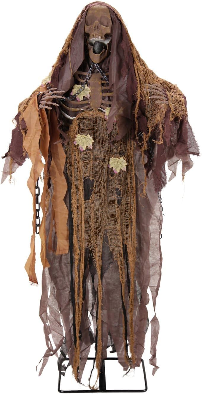 Haunted Hill Farm 5.2-Ft. Sonic Reaper Halloween Animatronic