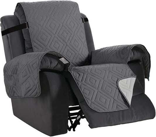 H.VERSAILTEX Reversible Quilted Recliner Covers Water Resistant Furniture by HVERSAILTEX