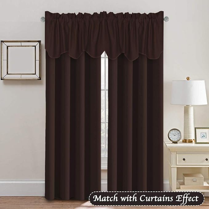 H.VERSAILTEX 4 Panels Blackout Curtain Valances - Image 2