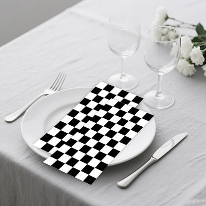 100 PCS Race Car Paper Napkin, Disposable Checkered Flag Bathroom Guest Hand - Image 6