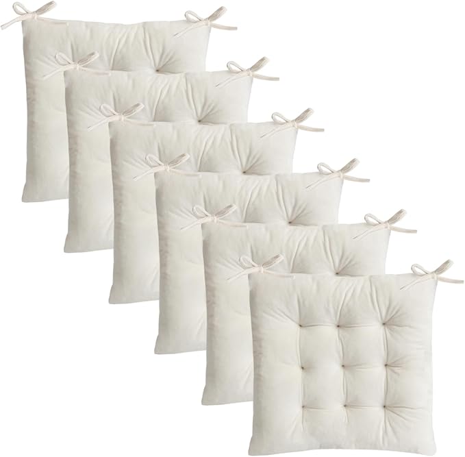 6 Pack Square Seat Cushion Chair Pads by MissSoul