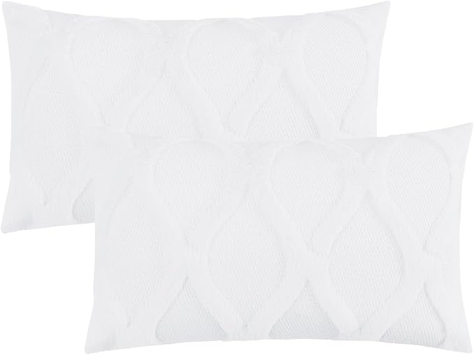 decorUhome Throw Pillow Covers 12x20 Inch Set of 2, Soft Plush Faux Fur Wool - Image 7