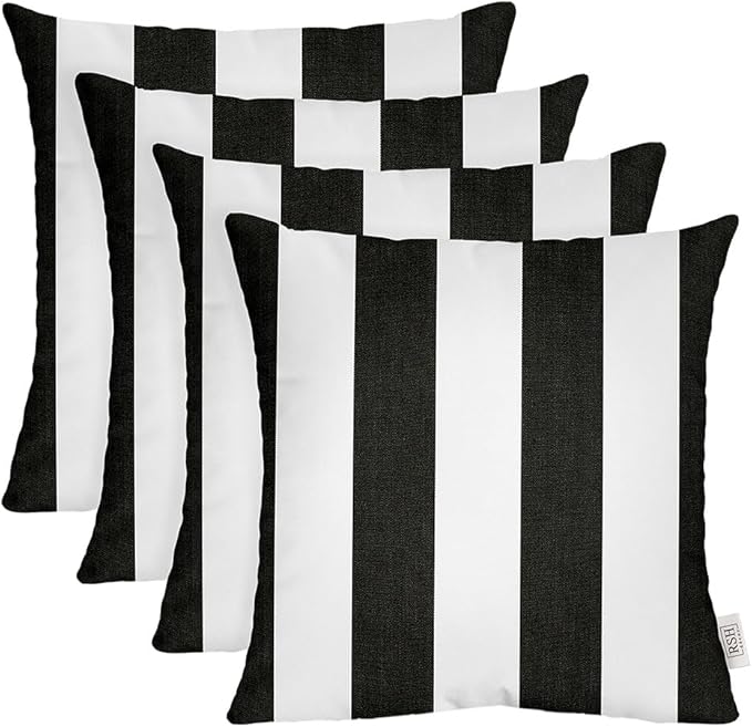 RSH DECOR: Sunbrella Square Throw Pillows Set of 4 | 17" x 17" | Water and by RSHDECOR