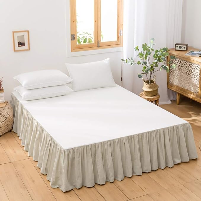 BISELINA French Linen Bed Skirt by BISELINA
