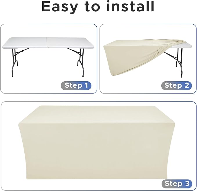 Nasitos Fitted Table Covers Stretch Spandex - Image 4