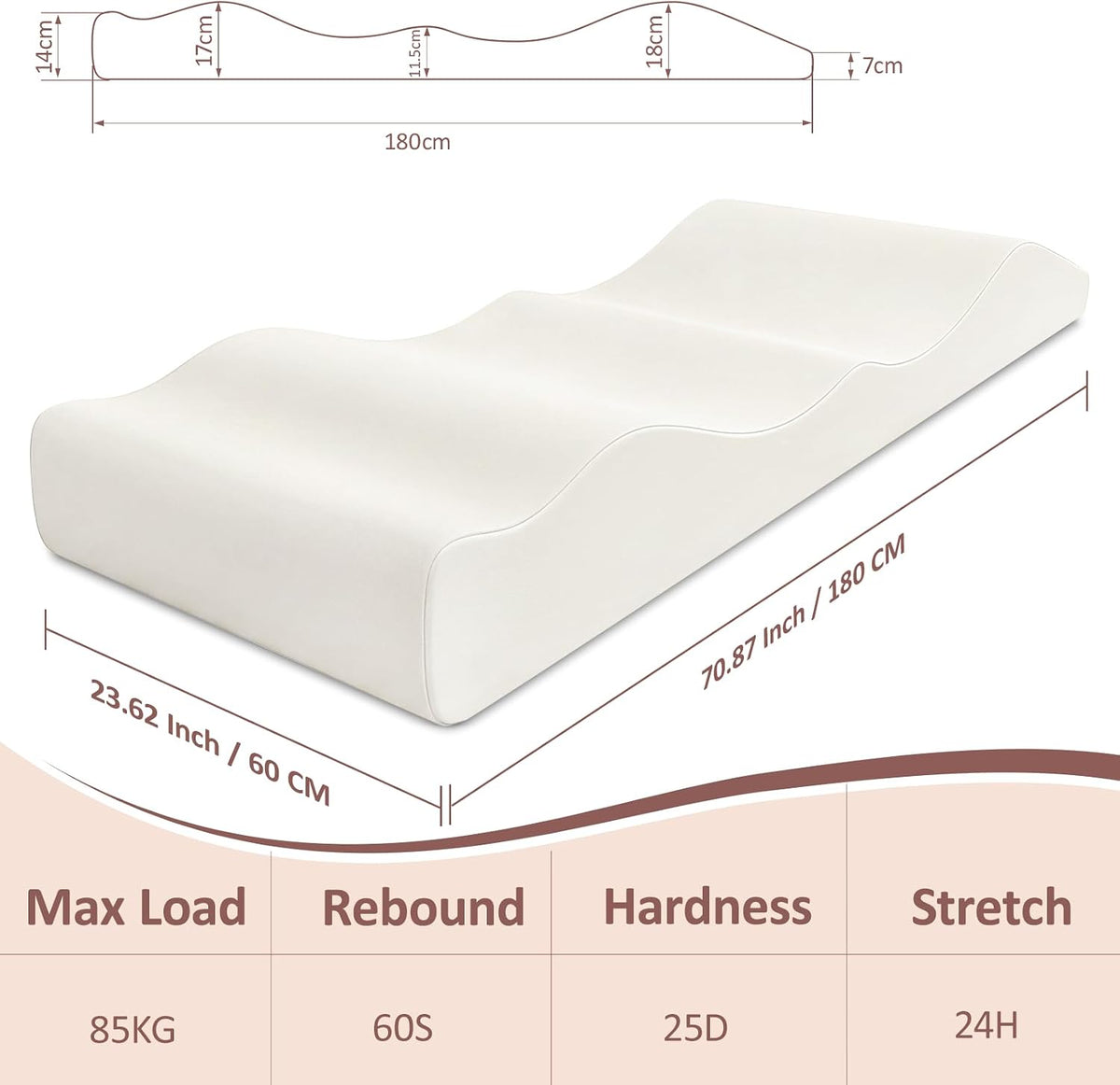 3-in-1 ergonomic lash bed topper designed neck &, package contents