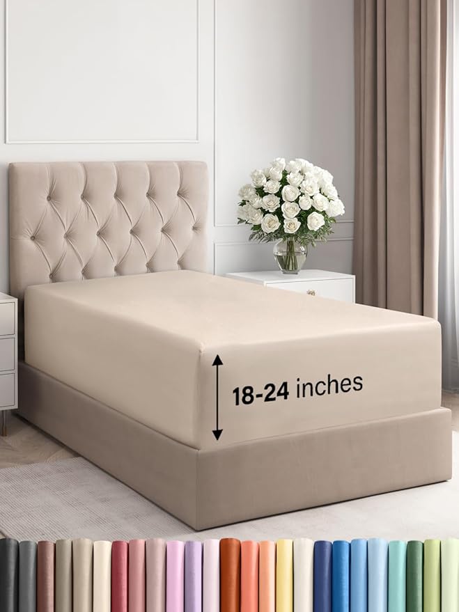 Extra Deep Twin Fitted Sheet by CGKUnlimited