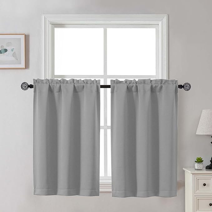 Gwine Silver Grey Blackout Curtains by Gwine