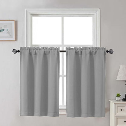 Gwine Silver Grey Blackout Curtains by Gwine