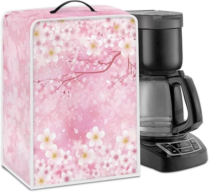 Mumeson Cherry Blossom Coffee Maker Cover, Universal Waterproof and Dustproof by Mumeson
