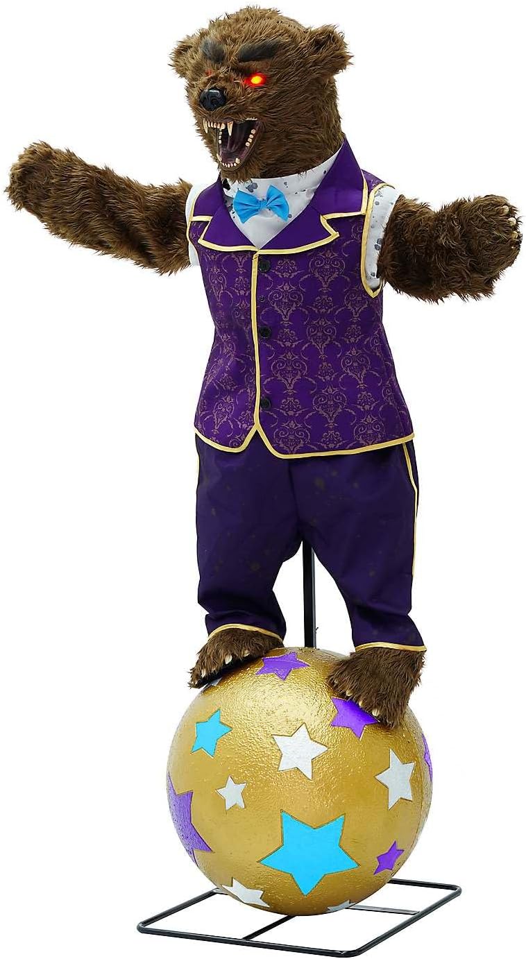 Spirit Halloween, 5 Ft 10 In Barnaby the Bear Animatronic, Halloween Prop
