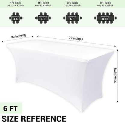Obstal 6ft Stretch Spandex Table Cover - Image 4