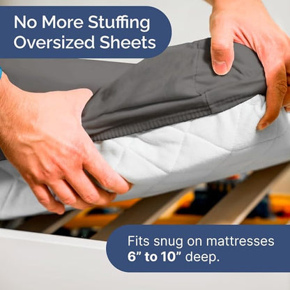 Cot Sheet Set 30” x 75” – 4 Piece Cot Size Narrow Twin Mattress Sheets – Ideal - Image 4