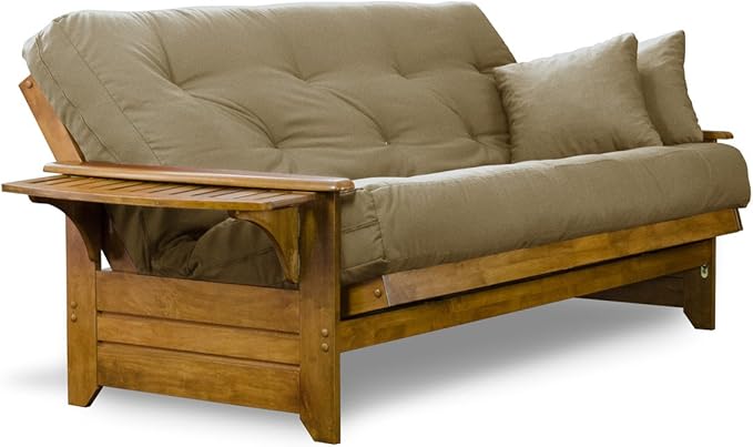 Nirvana Futons Brentwood Tray Arm Futon Sofabed Set - Image 4