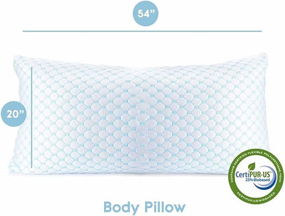 Nestl Cooling Body Pillow for Sleeping 1 Pack, Luxury Shredded Memory Foam Body - Image 2