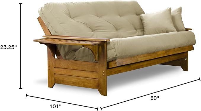 Nirvana Futons Brentwood Tray Arm Futon Sofabed Set - Image 2